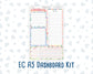 Kit 0306 - A5 - EC Notes Pages - Dashboard Kit | Productivity Page - December - Jolly Mischief