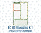 Kit 0208 - A5 - EC Notes Pages - March - Shamrock Lane - Dashboard Kit | Productivity Page