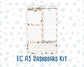 Kit 0272 - A5 - EC Notes Pages - Dashboard Kit | Productivity Page - May - Graduation