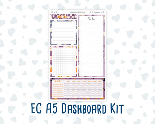 Kit 0236 - A5 - EC Notes Pages - October -Sweet & Spooky - Dashboard Kit | Productivity Page
