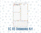 Kit 0279 - A5 - EC Notes Pages - Dashboard Kit | Productivity Page - August - Not Ready For School