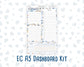 Kit 0299 - A5 - EC Notes Pages - Dashboard Kit | Productivity Page - October - Book Nook