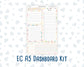 Kit 0260 - A5 - EC Notes Pages - Dashboard Kit | Productivity Page - April - Pastel Egg Hunt