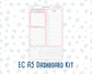Kit 0262 - A5 - EC Notes Pages - Dashboard Kit | Productivity Page - April - Spring Puffs