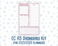 Kit 0204 - A5 - EC Notes Pages - February- Valentines Garden - Dashboard Kit | Productivity Page