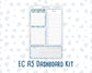 Kit 0247- A5 - EC Notes Pages - December -Snow Day Adventures - Dashboard Kit | Productivity Page