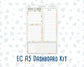 Kit 0261 - A5 - EC Notes Pages - Dashboard Kit | Productivity Page - April - Llama Spring