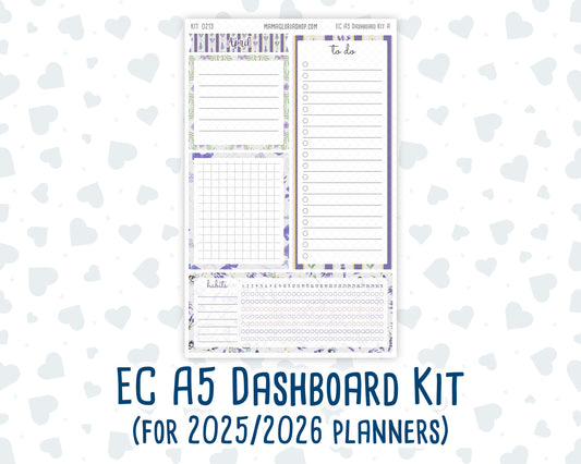 Kit 0213 - A5 - EC Notes Pages - April - Provence - Dashboard Kit | Productivity Page