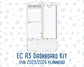 Kit 0213 - A5 - EC Notes Pages - April - Provence - Dashboard Kit | Productivity Page