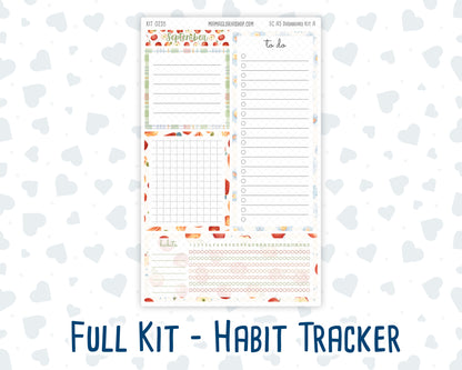 Kit 0235 - A5 - EC Notes Pages - September - Apple Orchard - Dashboard Kit | Productivity Page