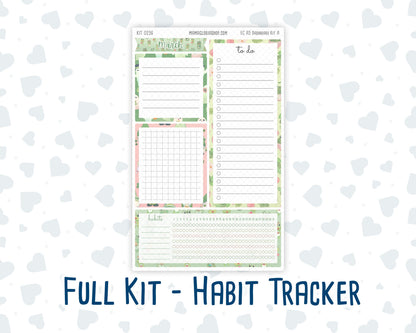 Kit 0256 - A5 - EC Notes Pages - Dashboard Kit | Productivity Page - March - Froggy Luck