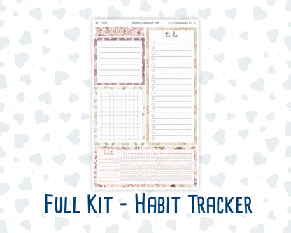 Kit 0293 - A5 - EC Notes Pages - Dashboard Kit | Productivity Page - September - Fleur de Provence