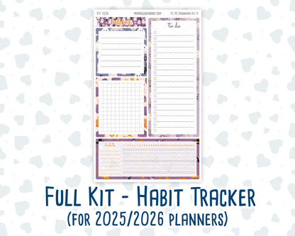 Kit 0236 - A5 - EC Notes Pages - October -Sweet & Spooky - Dashboard Kit | Productivity Page