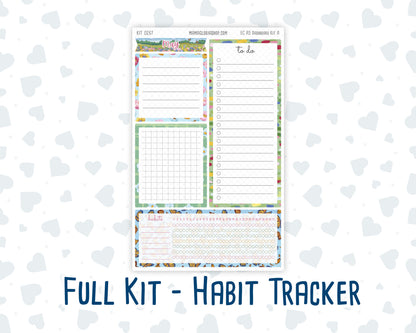 Kit 0267 - A5 - EC Notes Pages - Dashboard Kit | Productivity Page - May - Flowers For Mama