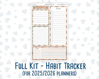 Kit 0237 - A5 - EC Notes Pages - October -Forest Falk - Dashboard Kit | Productivity Page