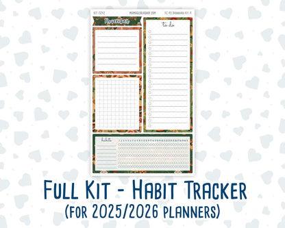 Kit 0242- A5 - EC Notes Pages - November -Cottage Autumn - Dashboard Kit | Productivity Page