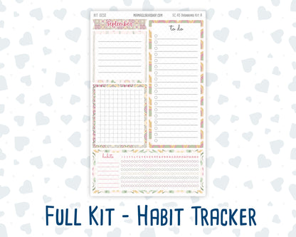 Kit 0232 - A5 - EC Notes Pages - September - Heirloom Garden - Dashboard Kit | Productivity Page