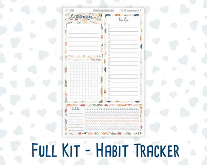 Kit 0193 - A5 - EC Notes Pages - November - Harvest Blooms - Dashboard Kit | Productivity Page