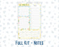 Kit 0227 - A5 - EC Notes Pages - July - Lemon Grove - Dashboard Kit | Productivity Page