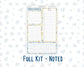 Kit 0265 - A5 - EC Notes Pages - Dashboard Kit | Productivity Page - May - Honeybee Sky