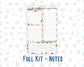 Kit 0272 - A5 - EC Notes Pages - Dashboard Kit | Productivity Page - May - Graduation