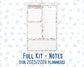 Kit 0245- A5 - EC Notes Pages - December -Vintage Christmas - Dashboard Kit | Productivity Page