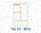 Kit 0295 - A5 - EC Notes Pages - Dashboard Kit | Productivity Page - September - Apple Harvest
