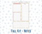 Kit 0232 - A5 - EC Notes Pages - September - Heirloom Garden - Dashboard Kit | Productivity Page