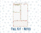 Kit 0308 - A5 - EC Notes Pages - Dashboard Kit | Productivity Page - December - Knit & Holly