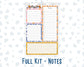 Kit 0190 - A5 - EC Notes Pages - October - Halloween Spooktacular - Dashboard Kit | Productivity Page
