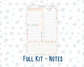 Kit 0260 - A5 - EC Notes Pages - Dashboard Kit | Productivity Page - April - Pastel Egg Hunt