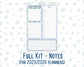 Kit 0247- A5 - EC Notes Pages - December -Snow Day Adventures - Dashboard Kit | Productivity Page