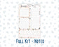 Kit 0297 - A5 - EC Notes Pages - Dashboard Kit | Productivity Page - October - Pink Spell