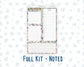 Kit 0275 - A5 - EC Notes Pages - Dashboard Kit | Productivity Page - July - Tropical Safari Blush