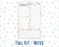 Kit 0193 - A5 - EC Notes Pages - November - Harvest Blooms - Dashboard Kit | Productivity Page