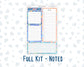 Kit 0268 - A5 - EC Notes Pages - Dashboard Kit | Productivity Page - June - Sea Sweeties