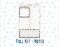 Kit 0303 - A5 - EC Notes Pages - Dashboard Kit | Productivity Page - November - Into The Woods