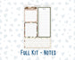 Kit 0298 - A5 - EC Notes Pages - Dashboard Kit | Productivity Page - October - Velvet Bloom