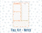 Kit 0228- A5 - EC Notes Pages - August - Just Peachy - Dashboard Kit | Productivity Page
