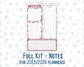 Kit 0236 - A5 - EC Notes Pages - October -Sweet & Spooky - Dashboard Kit | Productivity Page