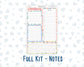 Kit 0306 - A5 - EC Notes Pages - Dashboard Kit | Productivity Page - December - Jolly Mischief