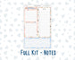 Kit 0305 - A5 - EC Notes Pages - Dashboard Kit | Productivity Page - December - Sugarplum Parade