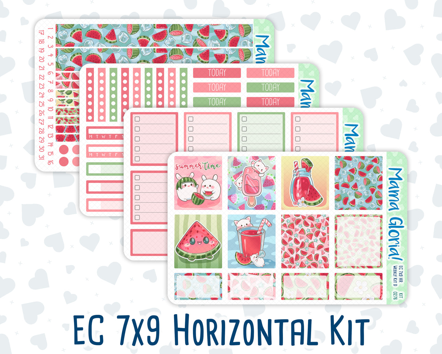 Kit 0276 - 7x9 - Horizontal - Weekly Kit - July - Melon Crush