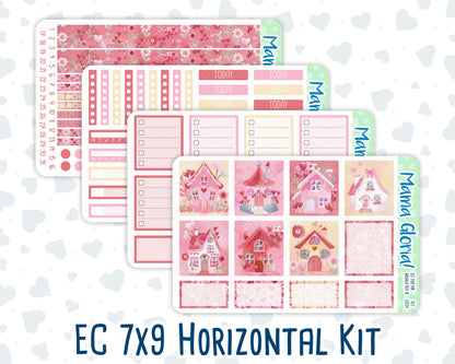 Kit 0254 - 7x9 - Horizontal - Weekly Kit - February - Valentine Village