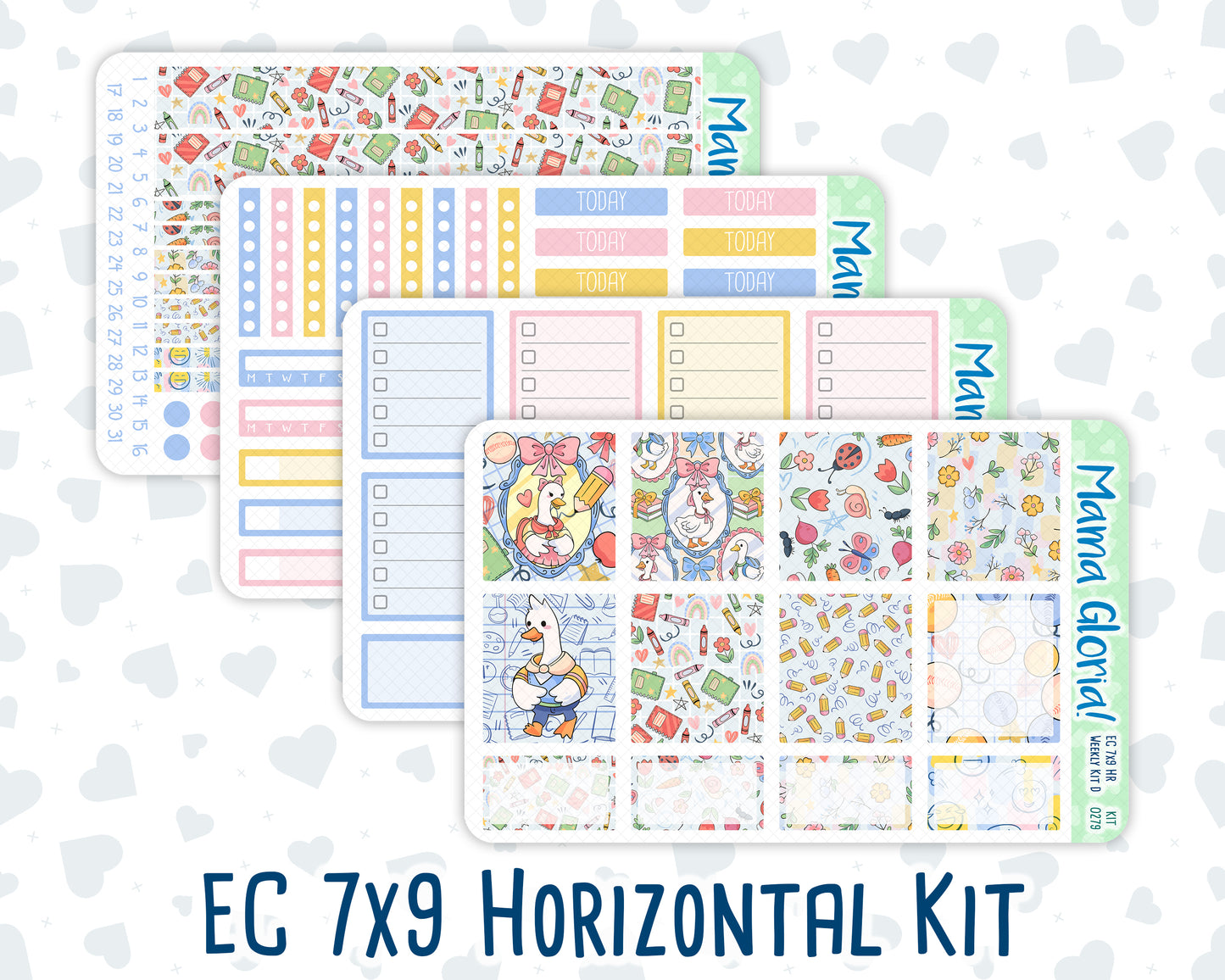 Kit 0279 - 7x9 - Horizontal - Weekly Kit - August - Not Ready For School