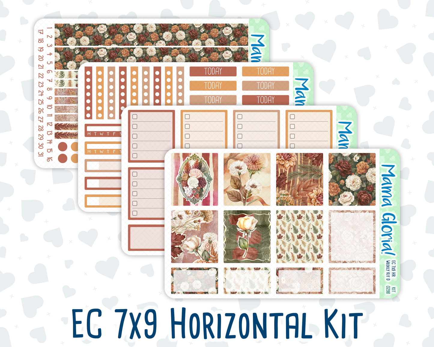 Kit 0298 - 7x9 - Horizontal - Weekly Kit - October - Velvet Bloom
