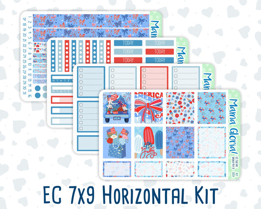 Kit 0224 - 7x9 - Horizontal - Weekly Kit - July - Patriotic Parade