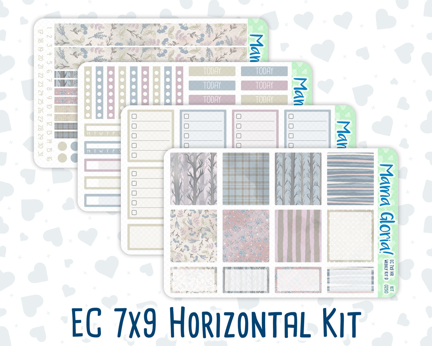 Kit 0250 - 7x9 - Horizontal - Weekly Kit - Quiet January