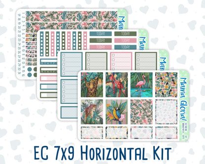 Kit 0275 - 7x9 - Horizontal - Weekly Kit - July - Tropical Safari Blush