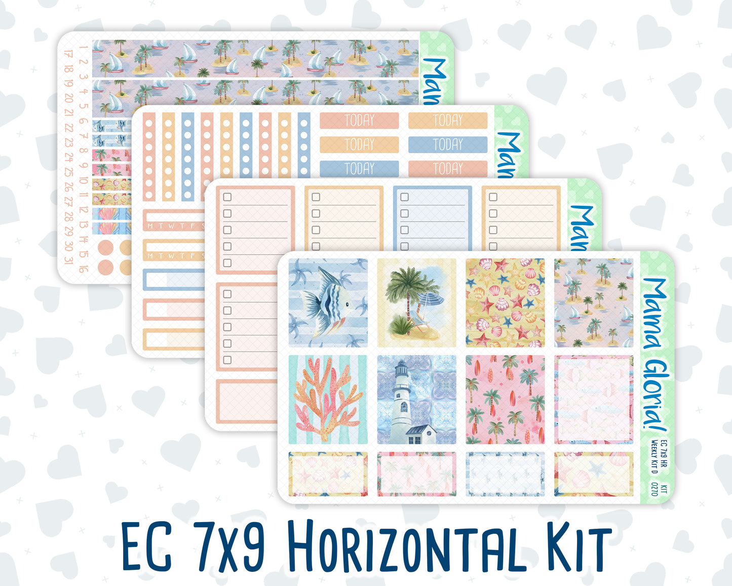 Kit 0270 - 7x9 - Horizontal - Weekly Kit - June - Beachside Bliss